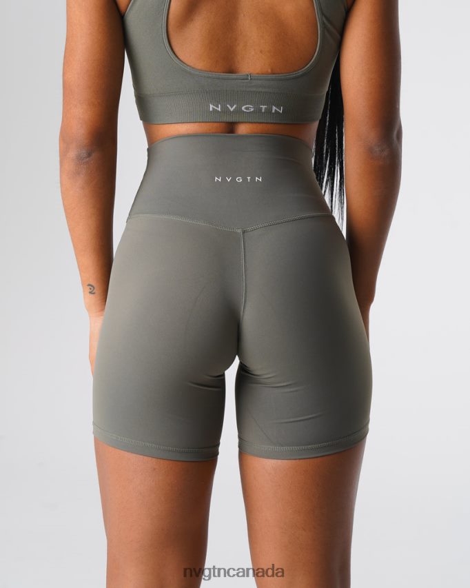 NVGTN Fitness Women Signature 2.0 Shorts Khaki Green HJXFTJ458