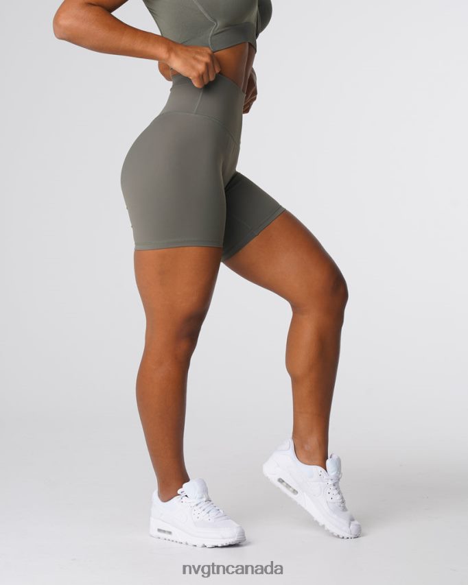 NVGTN Fitness Women Signature 2.0 Shorts Khaki Green HJXFTJ458