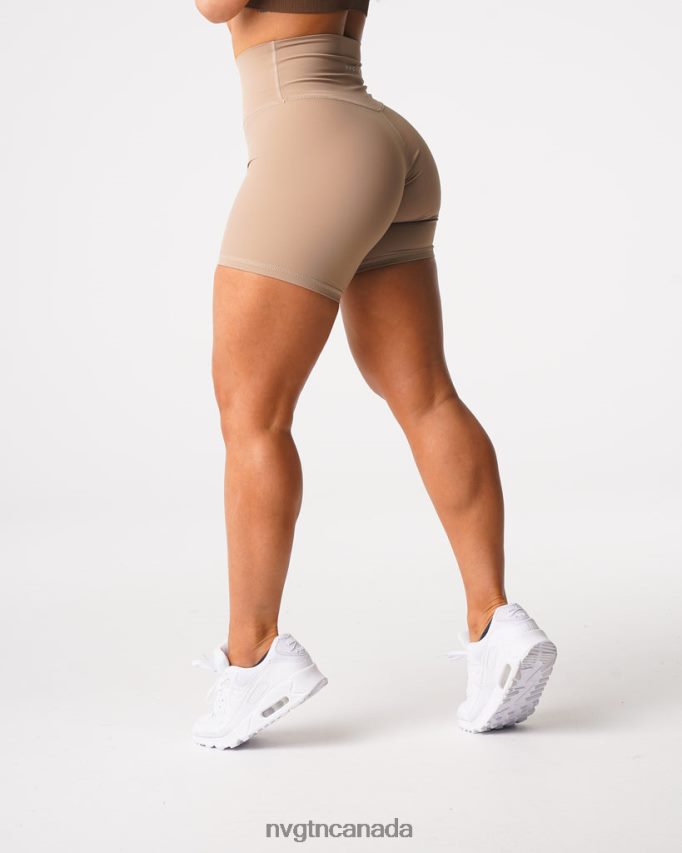 NVGTN Fitness Women Signature 2.0 Shorts Latte HJXFTJ457