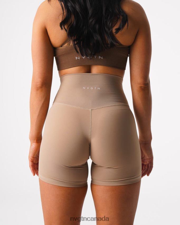 NVGTN Fitness Women Signature 2.0 Shorts Latte HJXFTJ457