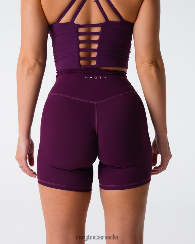 NVGTN Fitness Women Signature 2.0 Shorts Plum HJXFTJ436