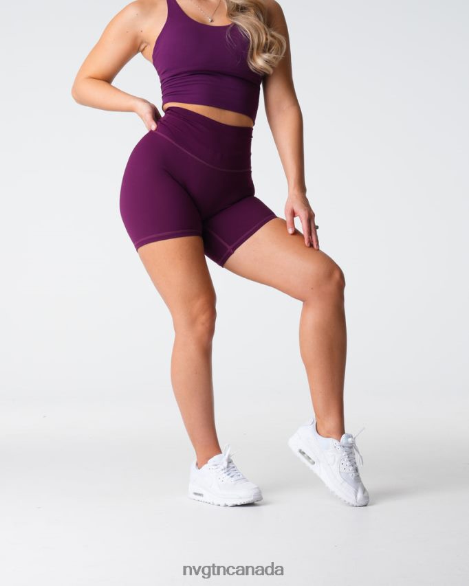 NVGTN Fitness Women Signature 2.0 Shorts Plum HJXFTJ436