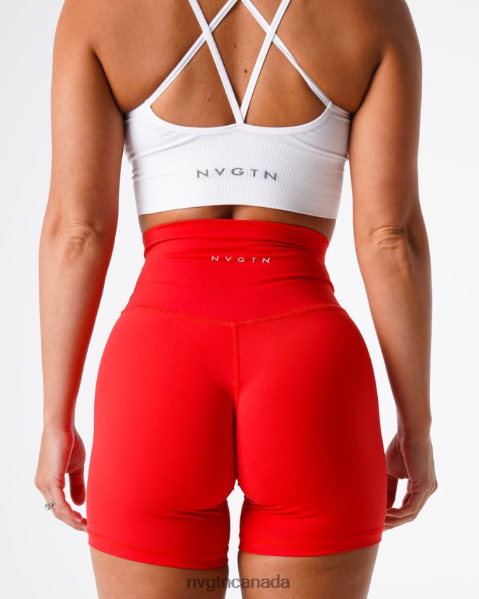 NVGTN Fitness Women Signature 2.0 Shorts Scarlet HJXFTJ476