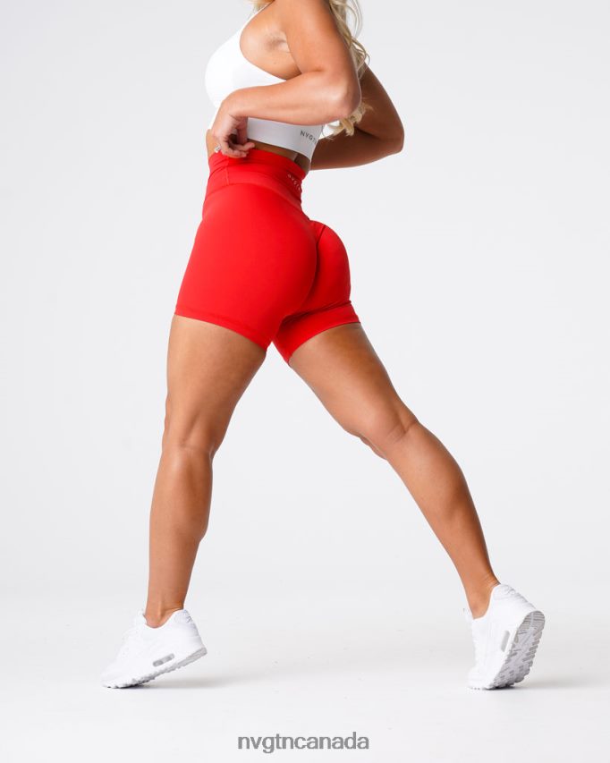 NVGTN Fitness Women Signature 2.0 Shorts Scarlet HJXFTJ476