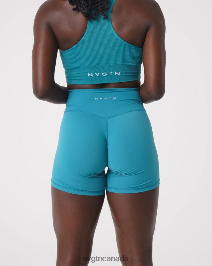 NVGTN Fitness Women Signature 2.0 Shorts Teal HJXFTJ464