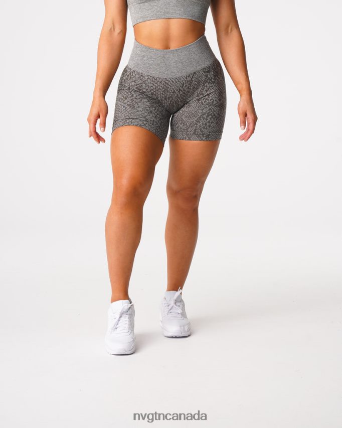 NVGTN Fitness Women Snakeskin Seamless Shorts Khaki Green HJXFTJ474