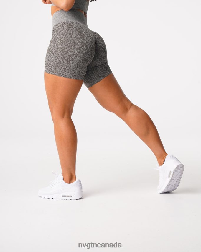 NVGTN Fitness Women Snakeskin Seamless Shorts Khaki Green HJXFTJ474