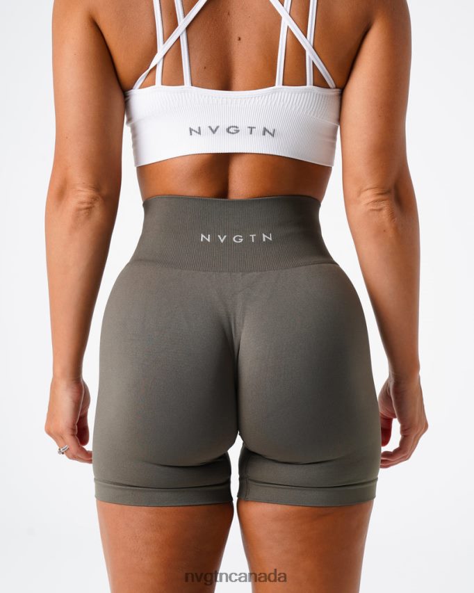 NVGTN Fitness Women Solid Seamless Shorts Olive HJXFTJ451