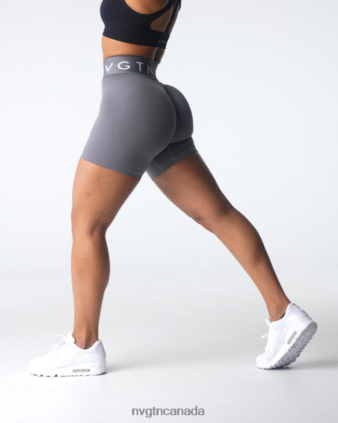 NVGTN Fitness Women Sport Seamless Shorts Charcoal HJXFTJ431