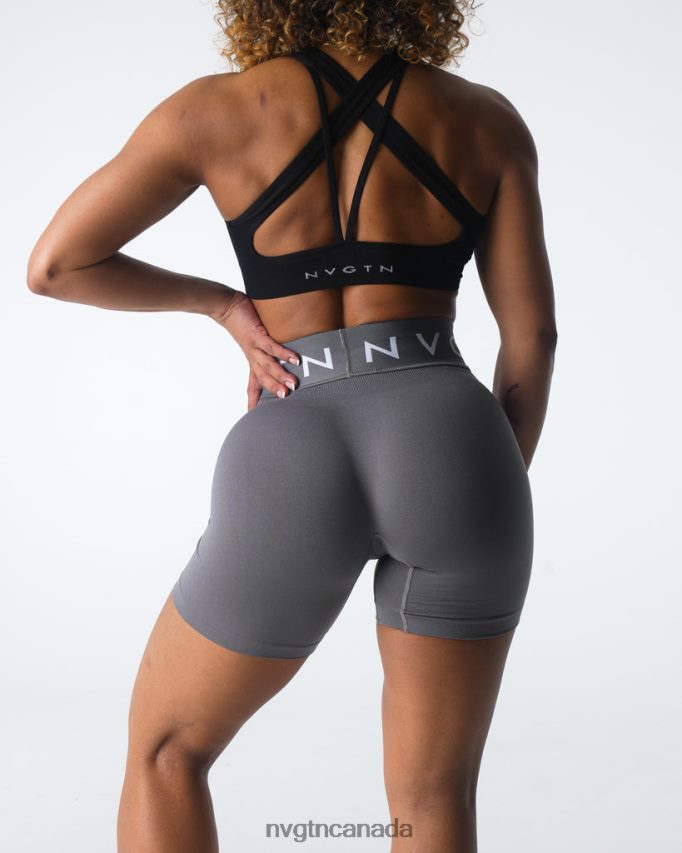 NVGTN Fitness Women Sport Seamless Shorts Charcoal HJXFTJ431