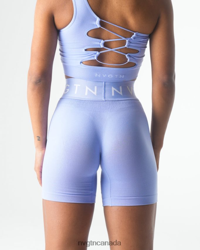 NVGTN Fitness Women Sport Seamless Shorts Periwinkle HJXFTJ433