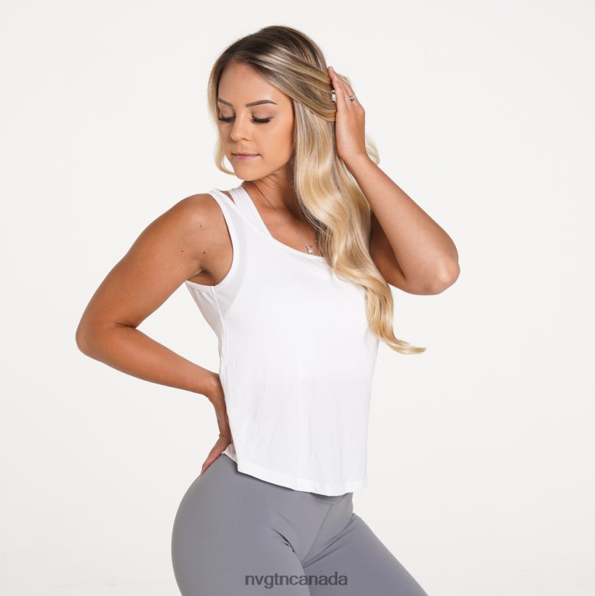 NVGTN Fitness Women Flow Tank White HJXFTJ288