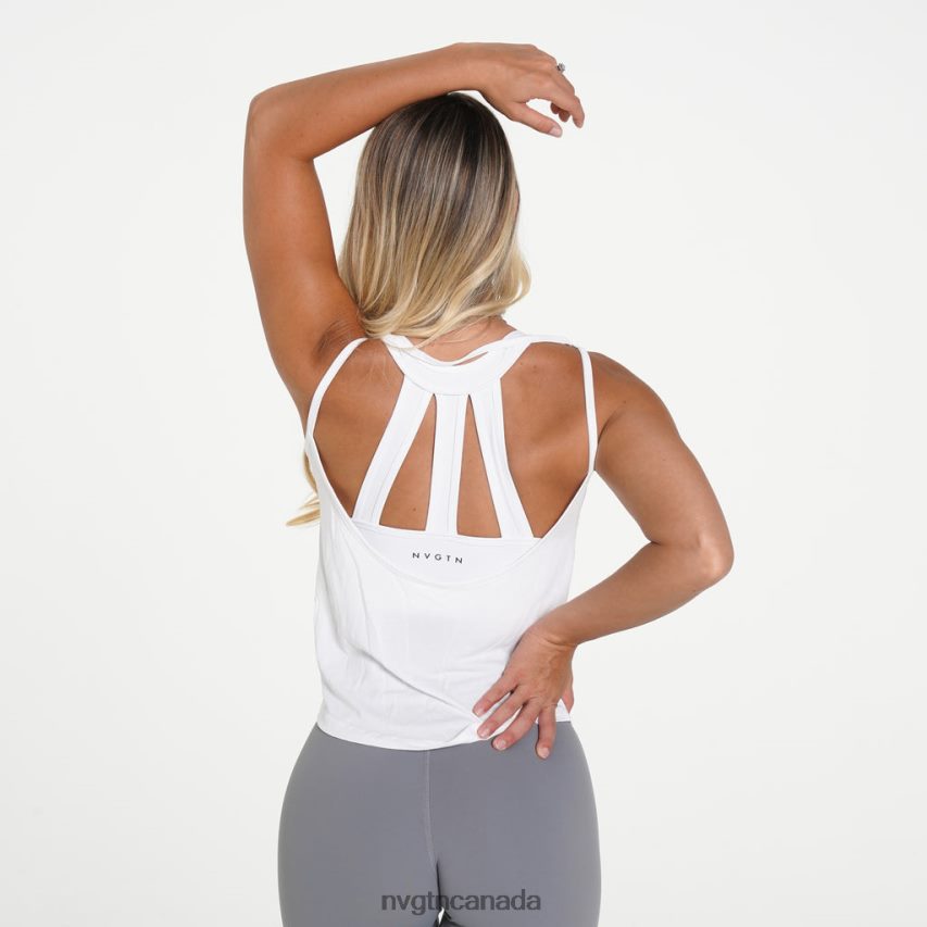 NVGTN Fitness Women Flow Tank White HJXFTJ288