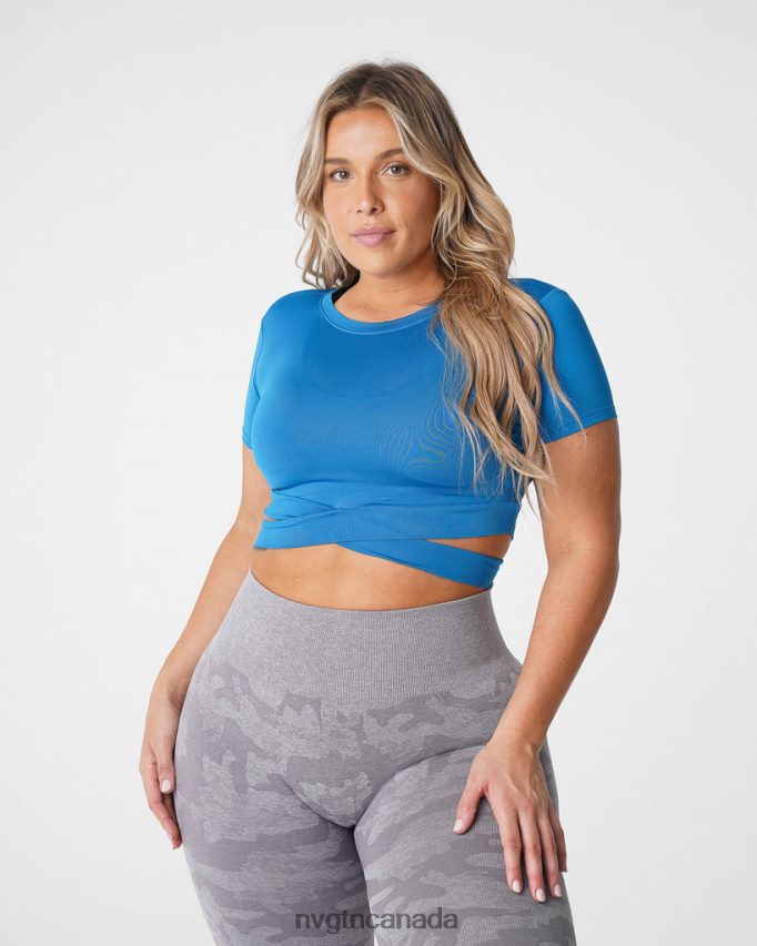 NVGTN Fitness Women Crossbody Tee Cobalt HJXFTJ248