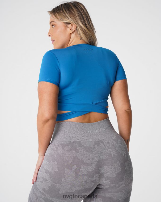 NVGTN Fitness Women Crossbody Tee Cobalt HJXFTJ248