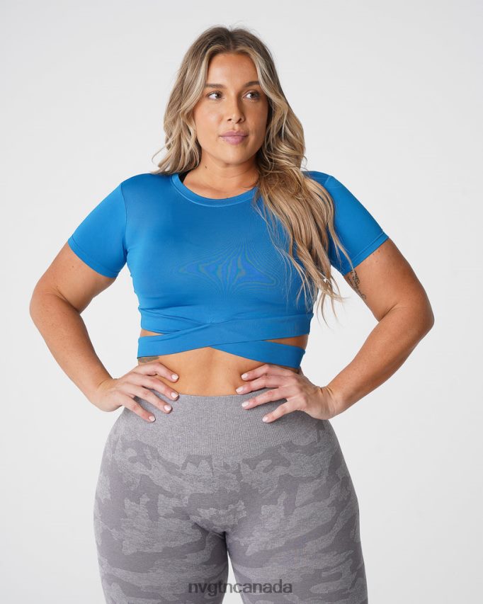 NVGTN Fitness Women Crossbody Tee Cobalt HJXFTJ248