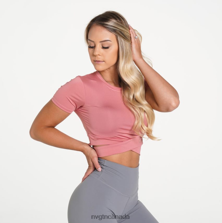 NVGTN Fitness Women Crossbody Tee Dusty Rose HJXFTJ277