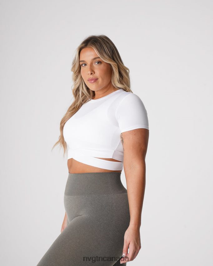 NVGTN Fitness Women Crossbody Tee White HJXFTJ247