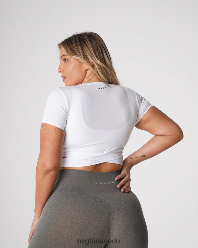 NVGTN Fitness Women Crossbody Tee White HJXFTJ247