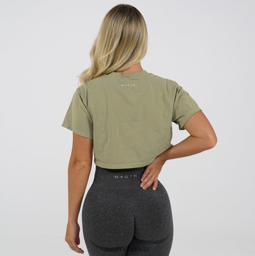 NVGTN Fitness Women Everyday Tee Army Green HJXFTJ308