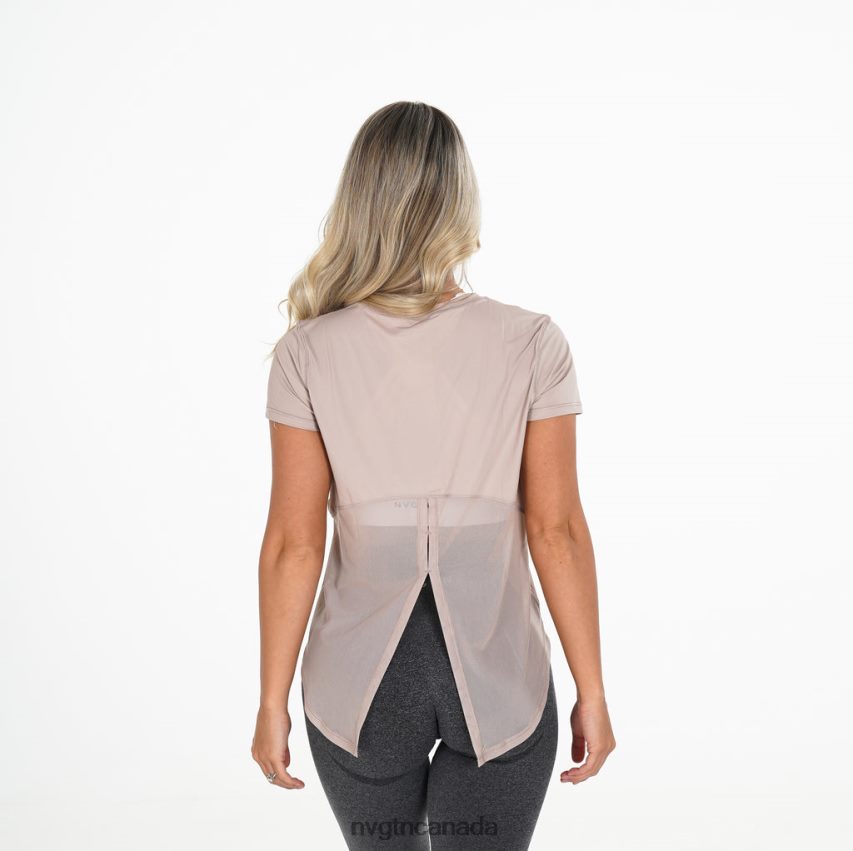 NVGTN Fitness Women Lavish Tee Beige HJXFTJ273