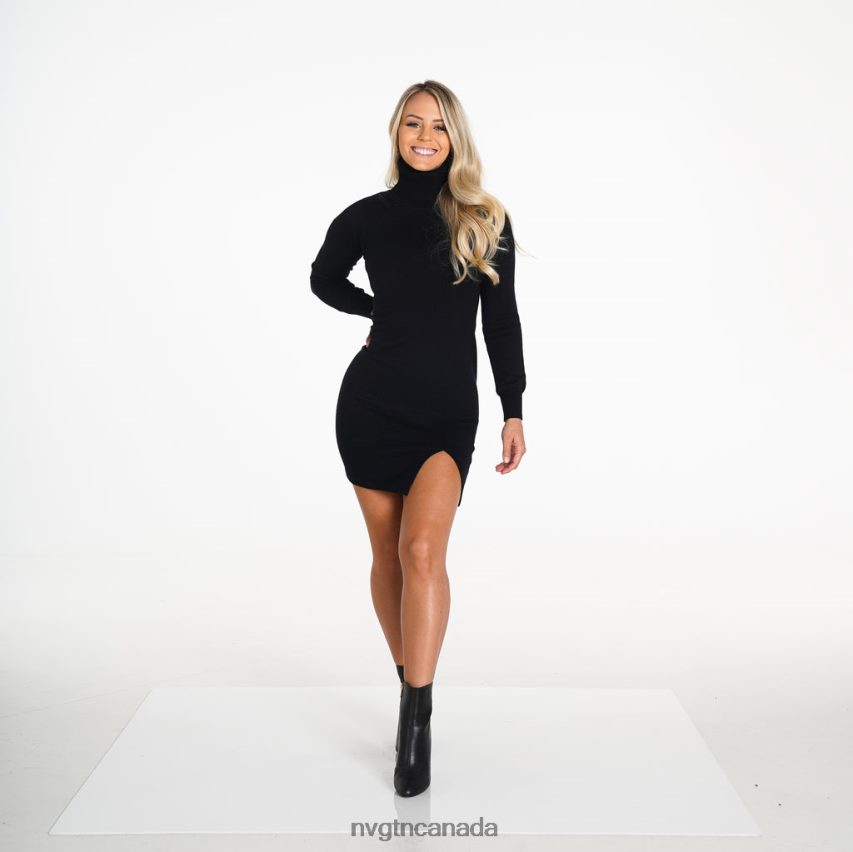 NVGTN Lifestyle Women Forever Yours Sweater Dress Black HJXFTJ732