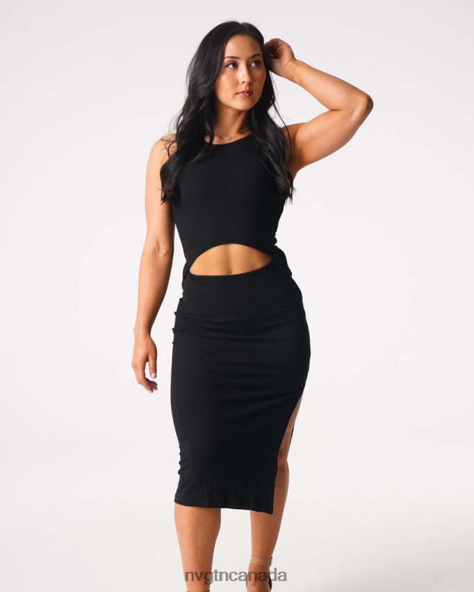 NVGTN Lifestyle Women Lost In Paradise Maxi Dress Black HJXFTJ718