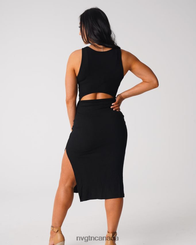 NVGTN Lifestyle Women Lost In Paradise Maxi Dress Black HJXFTJ718