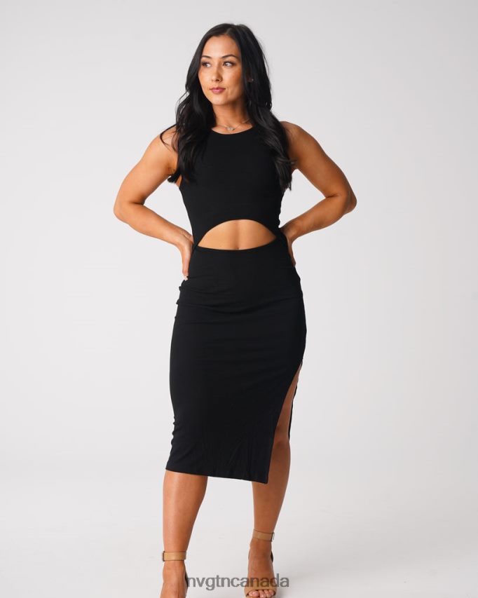 NVGTN Lifestyle Women Lost In Paradise Maxi Dress Black HJXFTJ718