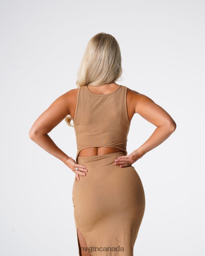 NVGTN Lifestyle Women Lost In Paradise Maxi Dress Mocha HJXFTJ719