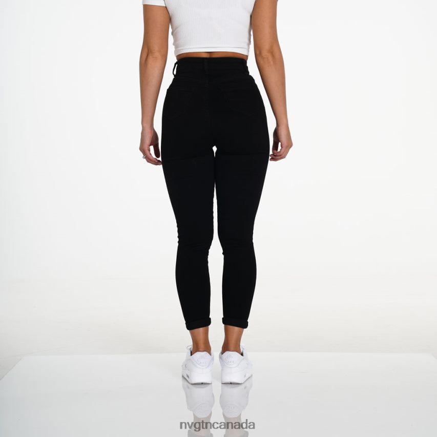 NVGTN Lifestyle Women NavishapeRipped Jeans Black HJXFTJ745