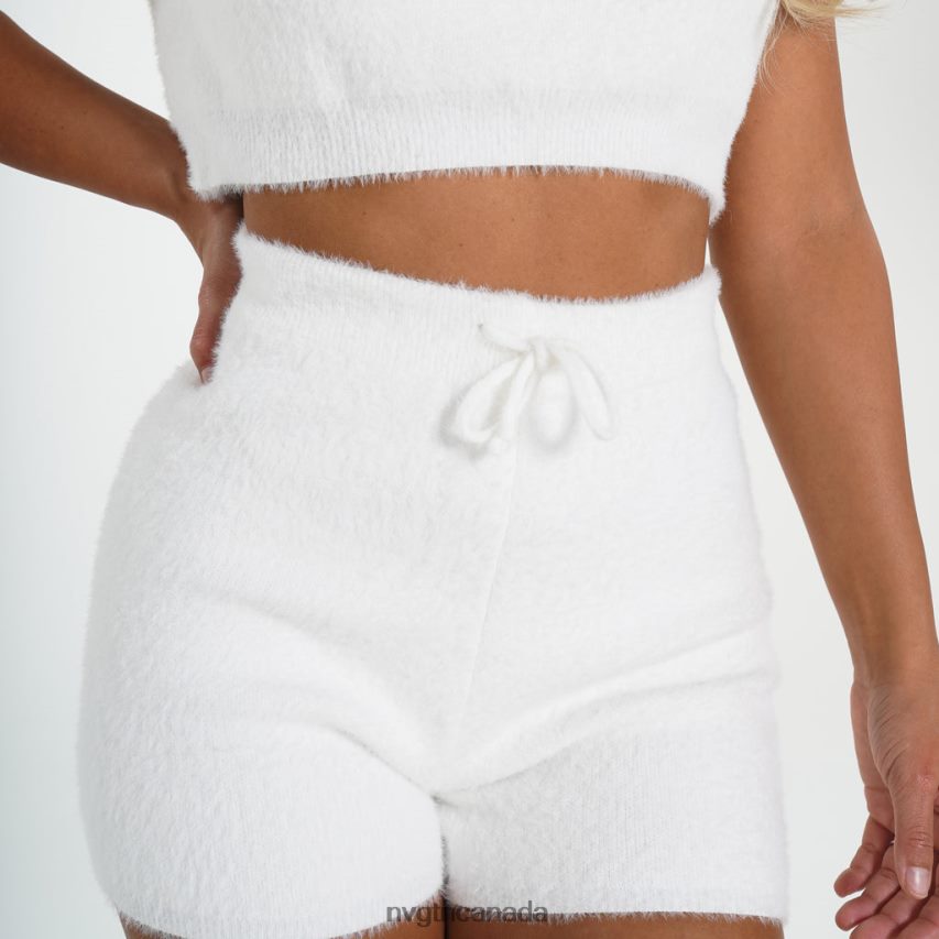 NVGTN Lifestyle Women Casual Cutie Lounge Shorts White HJXFTJ751