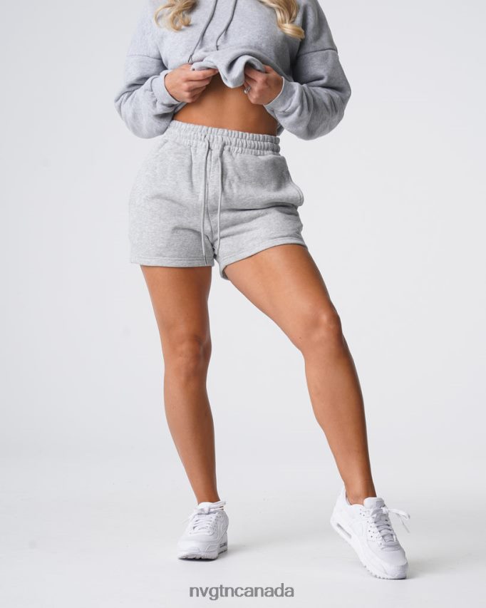NVGTN Lifestyle Women Essential Lounge Shorts Grey HJXFTJ739