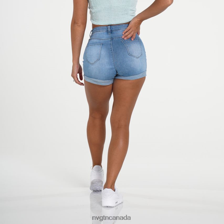 NVGTN Lifestyle Women NavishapeJean Shorts Light Wash HJXFTJ747